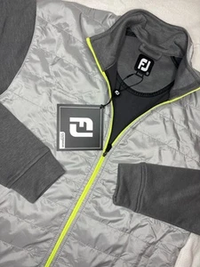Footjoy FJ Full-Zip Hybrid Golf Jacket Lightweight Men’s Small Grey NWT $165 - Picture 1 of 8