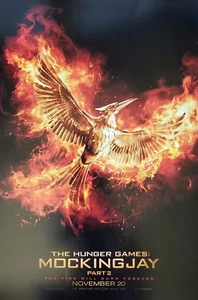 The Hunger Games Mocking Jay will Burn Forever SDCC Promo 13.5 x 20 Inch Poster - Foto 1 di 1