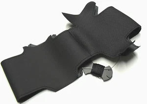 COPRIVOLANTE RIVESTIMENTO VOLANTE per FREELANDER 2 dal 2006 + VERA PELLE ITALIA - Picture 1 of 2