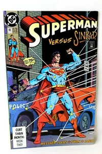 Superman #48 versus Sinbad Contract Curt Swan 1990 DC Comics F+ - Picture 1 of 3