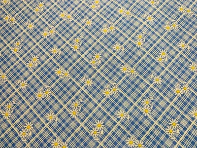 AUNT GRACE CALICOS 30s Blue LATTICE Judie Rothermel Cotton Fabric Marcus FQ - Image 1 of 4