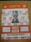 03/09/1968 Nottingham Forest v West Bromwich Albion [Football League Cup] (Creas