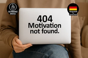 đ€ Autocollant vinyle « 404 Motivation not found » - 18x28 cm - Sticker ordinateur portable - - Photo 1/1