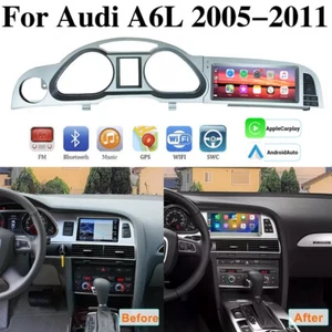Für Audi A6 C6 4F MMI 2G 2005-2009 8.8" Android Autoradio Carplay GPS NAVI 4+64G - Picture 1 of 15