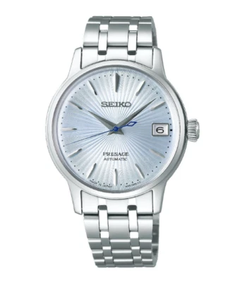 Seiko Presage Automatic Light Blue Dial Stainless Steel Women’s Watch - SRP841 - Image 1 of 2
