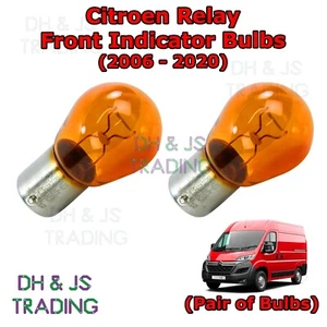 For Citroen Relay Van Amber Front Indicator Bulbs Bulb Side Tail Pair (06-20) - Picture 1 of 1