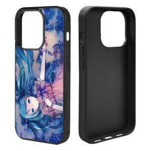 Case For iPhone 14 13 12 Pro Max Galaxy S23 Ultra S22-Cute Anime Blue Miku
