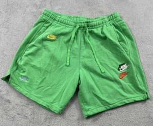 Nike Shorts Men's Medium Multi Swoosh Y2K Sportswear Green - Picture 1 of 12