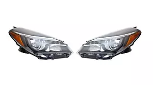 Para 2015-2017 Toyota Yaris Se Hatchback Faro Con / LED DRL Conductor Y Pasajero - Imagen 1 de 3