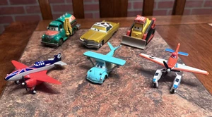 6 Pixar Disney Planes Lot Franz/Dusty Pontoon/Chug/Tex Dinoco/Avalanche/Bulldog￼ - Picture 1 of 10