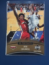 2005/06 Upper Deck UD Portraits Josh Childress Rc Spectrum GOLD Card #49 /30