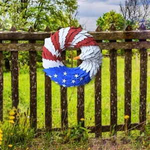 American Eagle Patriot 7 Month 4TH Wreath Hanging Artificial Wreath for Festival - Picture 1 of 7