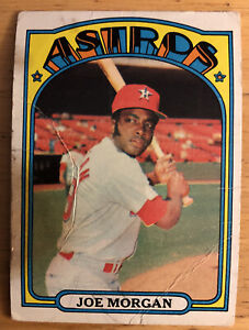 1972 Topps Joe Morgan Baseball Card #132 Astros Low-Grade Poor