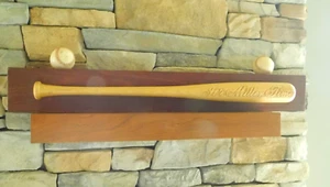 Vtg. 2002 MILLER BEER BASEBALL BAT and BASEBALL DISPLAY SHELF "IT'S MILLER TIME" - Picture 1 of 17