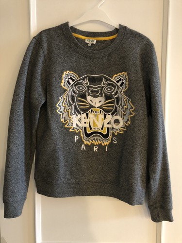 Felpa Kenzo Donna Grigia Taglia S