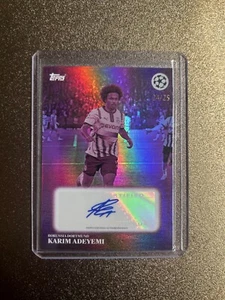 Topps Simplicidad Karim Adeyemi Auto /25 - Imagen 1 de 2