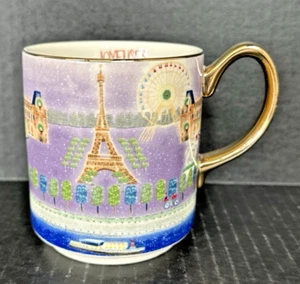 Neu mit Etikett 2023 Anthropologie Christmas in the City Paris Tasse Joyeuses Fetes Depuis - Bild 1 von 11