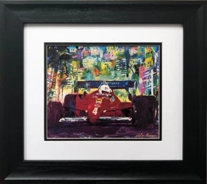 LeRoy Neiman "Ferrari Formula One" FRAMED New Art Race Car Driving Sports - Picture 1 of 3