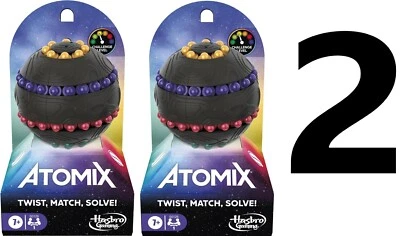 2 Hasbro Gaming Atomix Game for Kids & Adults Brainteaser Puzzle Sphere Ball - Image 1 of 4