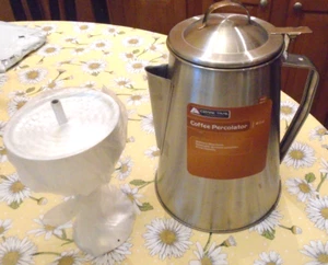 Nueva cafetera percoladora Ozark Trail 8 tazas vaquero camping acero inoxidable - Imagen 1 de 4