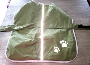 ABRIGO DE INVIERNO FORRADO DE LANA VERDE PERRO XXL ¡SÚPER ESTADO! PUPTECH 29 PULGADAS - Imagen 1 de 2