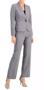 Le Suit Window pane - Check Pantsuit Size 12 - Picture 1 of 2