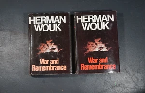 War and Remembrance Volumes 1 &2 Set by Herman Wouk (1980 Book Club Edition) H/J - Picture 1 of 9