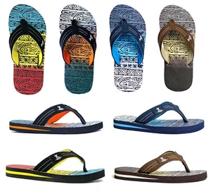 New Boys Tropical Print Bali Sandals Beach Flip Flop || 628K - Picture 1 of 42