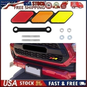Tri Color Acrylic Badge Front Grille Emblem For Toy-ota Tacoma 4Runner Tundra R1 - Picture 1 of 12