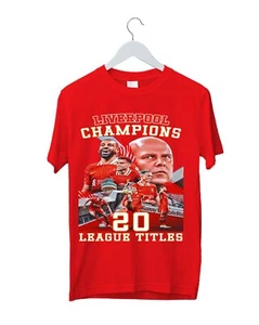 New Liverpool 2025 Premier League Champions T-Shirt, 20 Times League Winners Top - Picture 1 of 7