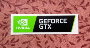 Nvidia GeForce GTX Sticker 15 x 56mm 2020 Version OEM  - Afbeelding 1 van 1