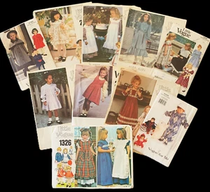 10 VOGUE Designer Patterns GIRLS CHILDREN Prairie Boho Sewing Asst Szs All UNCUT - Picture 1 of 23