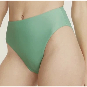 J. Crew High-Rise Bikini Bottom Swim Size Small Cool Green BF178 NWT - Picture 1 of 7