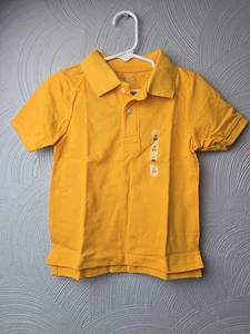 The Childrens Place Toddler Boys Collared Sleeve Polo Shirt Uniform School - Picture 1 of 17