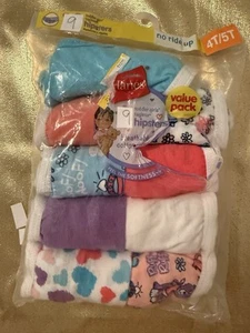 NWT Hanes Girls 9 Pack 100% Cotton Hipster Panties Assorted Colors Size 4T-5T - Picture 1 of 6