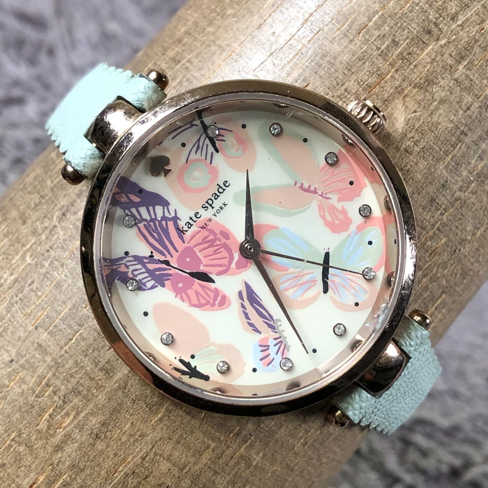 Reloj Kate Spade New York Mujer KS1414 Mariposas Cuero Cuarzo Analógico 34mm 7" Foto 1 de 4