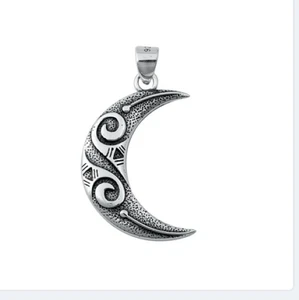 Mondsichel Bali Azteken Sterlingsilber Anhänger - Bild 1 von 1