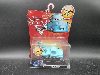 Disney Pixar CARS Toon Deluxe Mater Tokyo Mater con manchas de aceite #14 Chase 2010 Foto 1 de 4