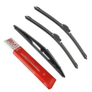 Front and Rear Wiper Blade For Jeep COMMANDER 2006/2010 Set 3 - Picture 1 of 5