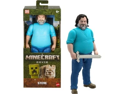 Mattel Minecraft Large-Scale Action Figure, 12-inch Posable Steve Toy - Image 1 of 4