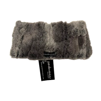 Diadema Pandemonium Para Mujer Piel Sintética NUEVA Gris Silenciosa Lujo Invierno Apres Ski Foto 1 de 4