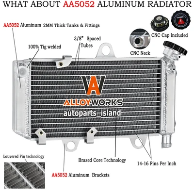 Aluminum Radiator For 2004-14 06 08 Yamaha XT660R XT660X XT 660R XT 660X US Foto 1 de 4