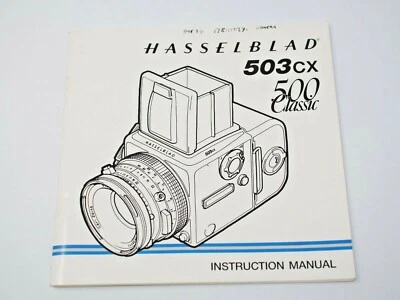 Hasselblad 500 Classic/503CX Camera Instruction Manual - Image 1 of 3