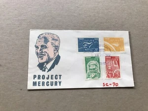 Panama 1962 FDC +Project Mercury Set +Velvetone Emboss John Glenn Cachet +Scarce - Picture 1 of 2