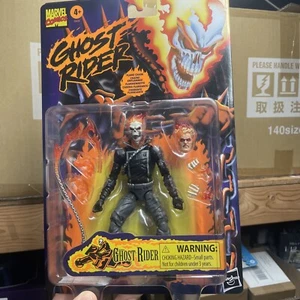Hasbro Marvel Legends Retro Karte Ghost Rider 6" Figur neu versiegelt in Verpackung - Bild 1 von 3