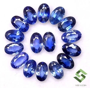 Lote de 15 piezas de piedras preciosas sueltas facetadas de 4,48 CTS de zafiro azul natural de 5x3 mm - Imagen 1 de 6
