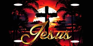 JESUS HOLY CROSS CHRISTIAN RELIGIOUS METAL NOVELTY CAR LICENSE PLATE AUTO TAG  - Picture 1 of 15