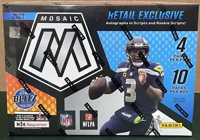 2021 Panini Mosaic NFL Football Mega Box - Factory Sealed - Lawrence, Fields RY - Image 1 of 4