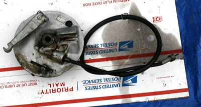 Yamaha DT175 1975 OEM buje de freno delantero con cable de velocímetro Foto 1 de 2