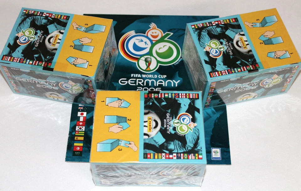 Panini WC WM Germania 2006 06 – 3 X Scatola Schermo 300 Sacchetti Empty Album